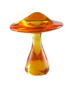Orange Acrylic Mushroom Objet