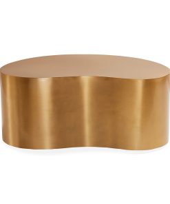 Brass Kidney Small Table