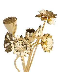 Brass Flower Bouquet