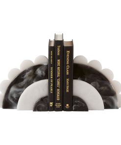 Como Black & White Bookends