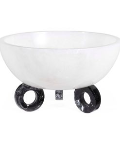 Como Black & White Disc Bowl