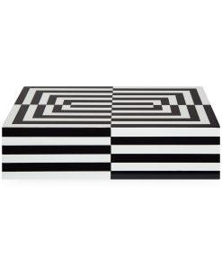 Large Op Art Lacquer Box