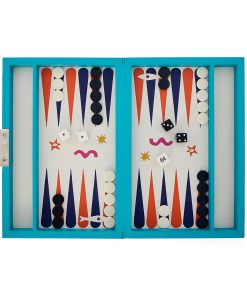 Playa Leather Backgammon Set