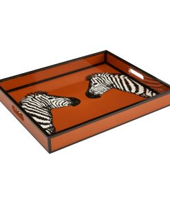 Zebra Lacquer Tray